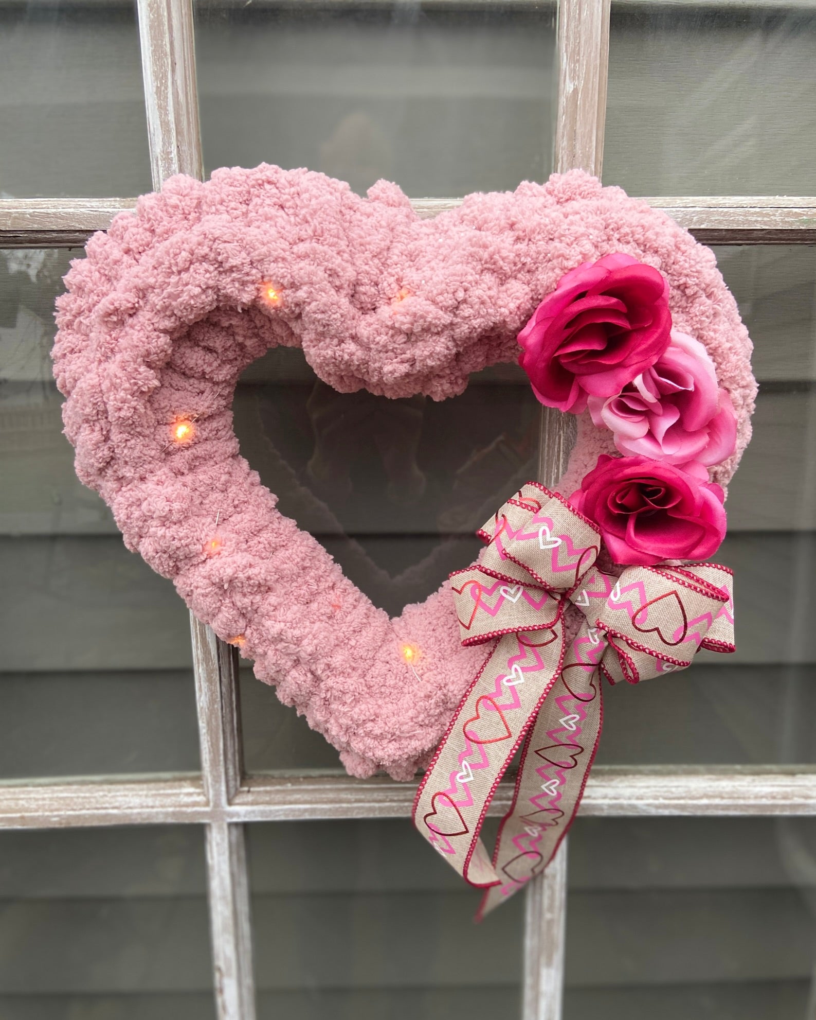 Chunky Knit Valentine Heart Wreath Workshop . Wednesday February 7 .  Hartman’s Distilling