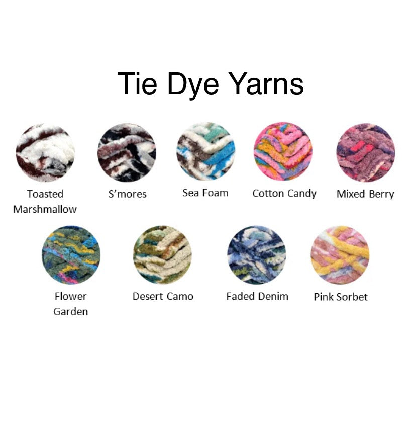 Chunky Knit Blanket Workshop: Tie Dye Yarns . Tuesday December 30 . The Ridge West Seneca