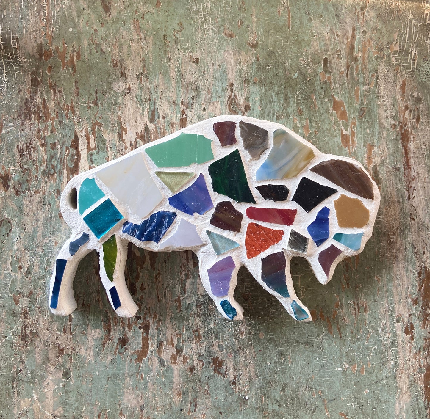 Mosaic Buffalo Plaque Workshop . Wednesday May 21 . Magic Bear Beer Cellar