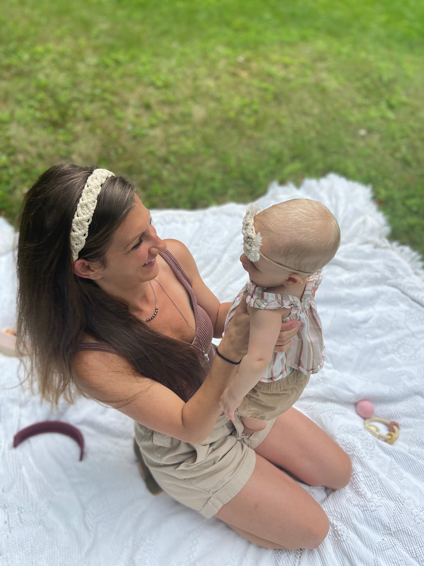 Mommy & Me Macrame Headband Set