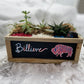 Succulent Garden Workshop in Chalkboard Planter: Bills & Neutral Designs . Friday January 24 . Tap That Tap Room