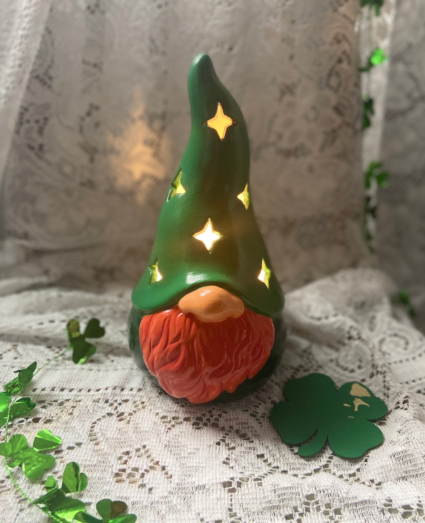 Ceramic "Light Up" Gnome OR St Patrick's Day Tree Painting Workshop . Tuesday March 3 . Tap That Tap Room