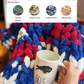 Chunky Knit Blanket Workshop: Tie Dye Yarns . Tuesday December 30 . The Ridge West Seneca