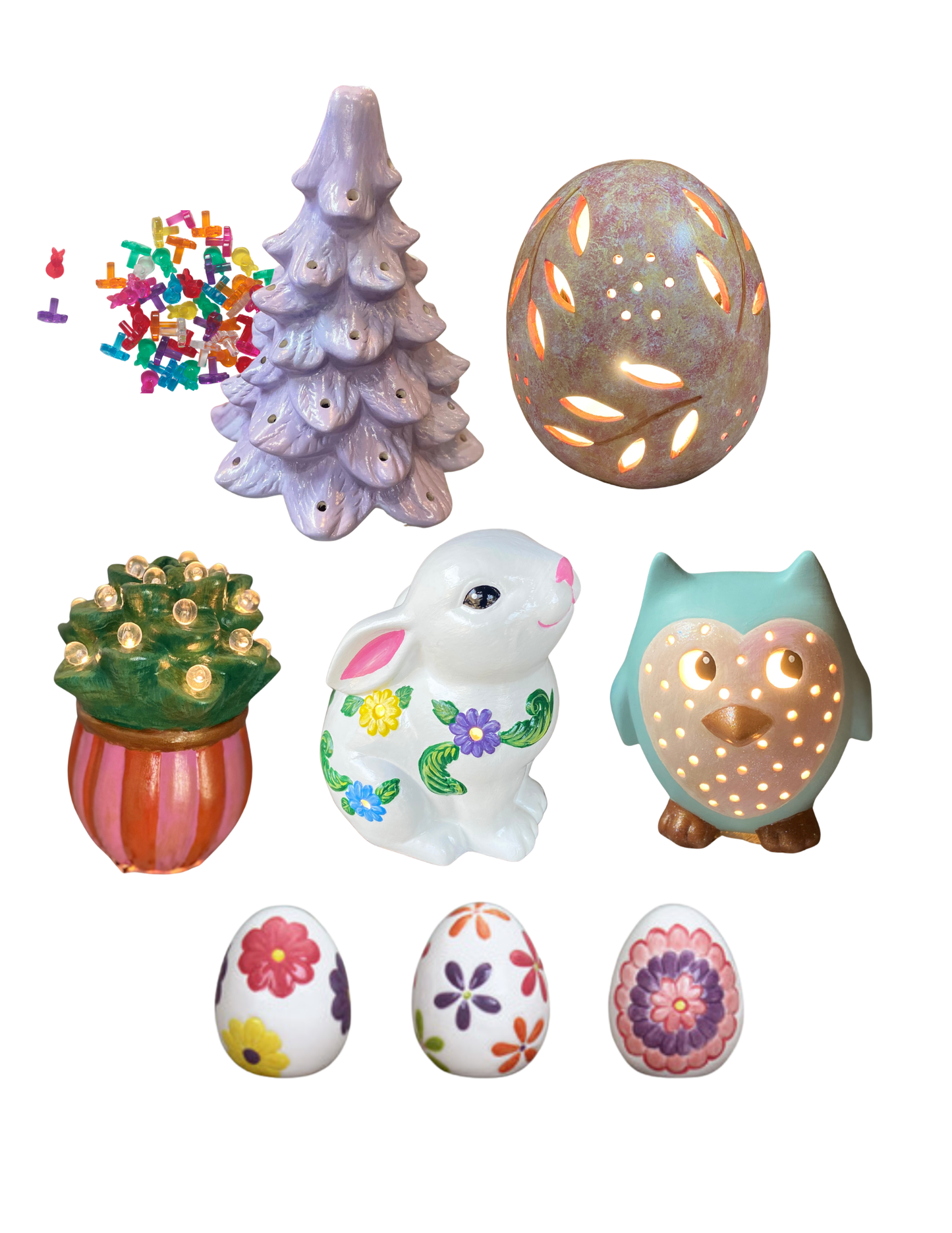 Ceramics Painting Workshop: Easter & more . Tuesday March 24 . First Line Brewing