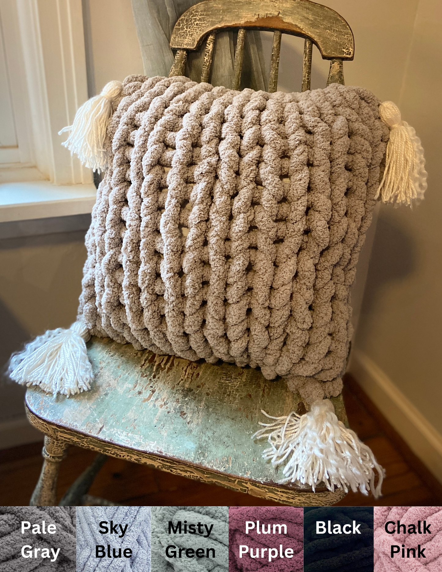 Chunky Knit Pillow Workshop . Thursday September 21 . BriarBrothers Brewing