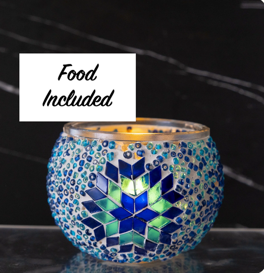 Turkish Mosaic Candle Holder Workshop . Tuesday May 27 . Coyote Cafe Hamburg