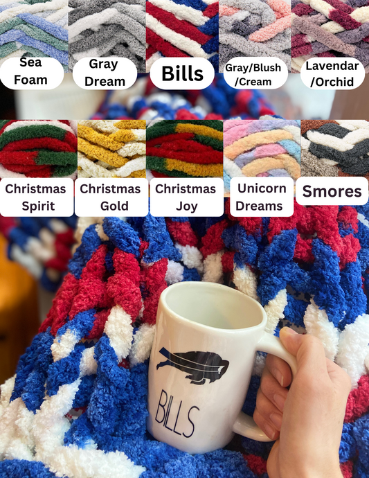 Chunky Knit Blanket Workshop . Thursday November 6 . Nickel City BrewZ