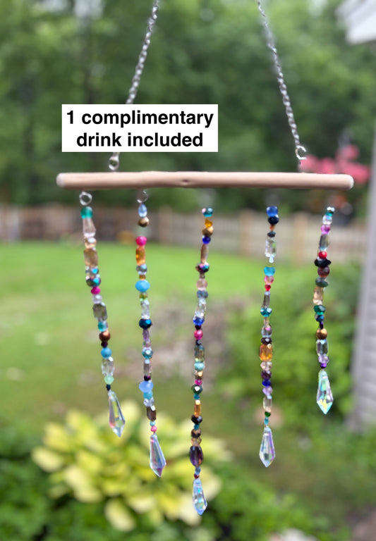 Beaded Crystal Suncatcher Workshop . Wednesday July 22 . Patrick's Rooftop at 500 Pearl