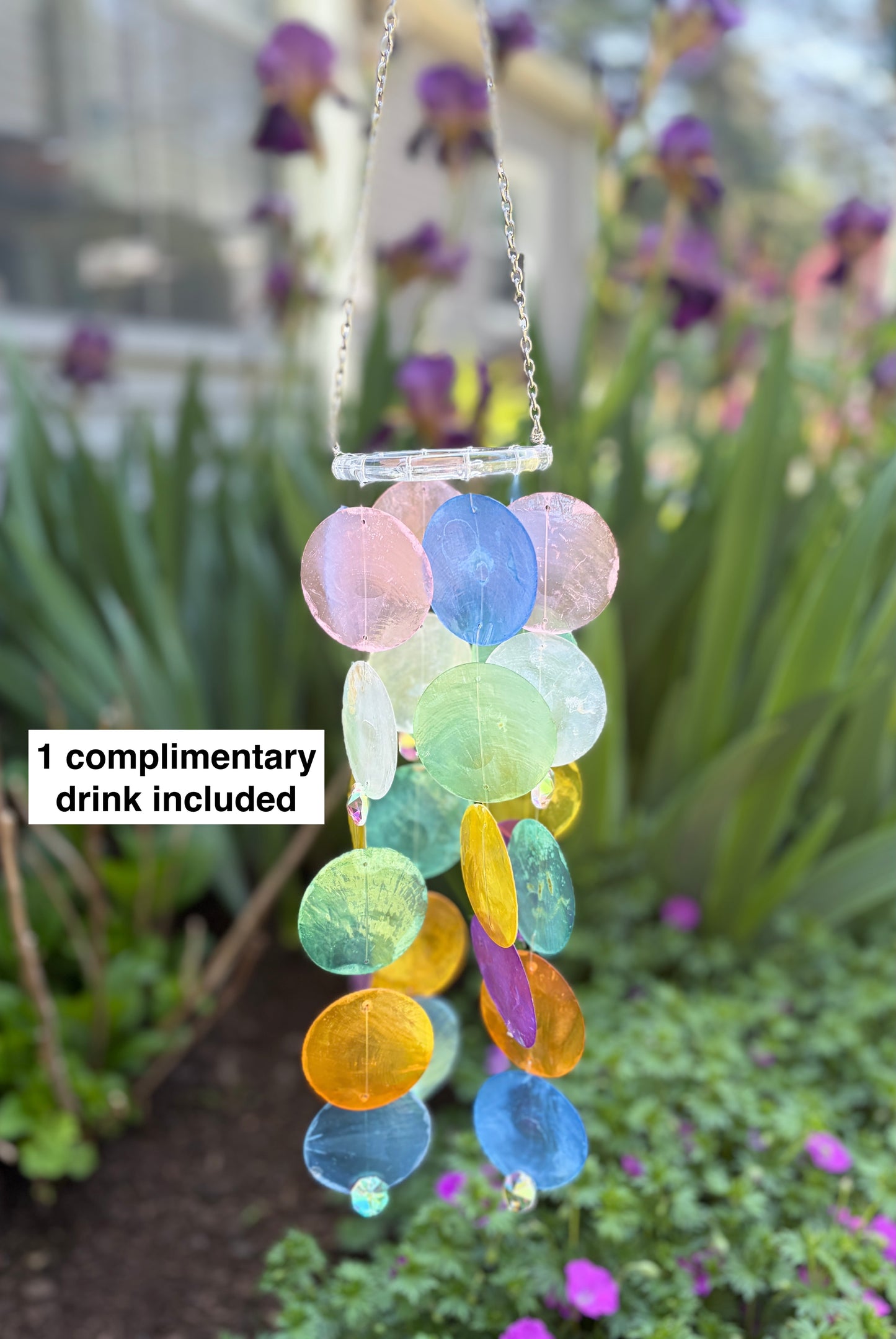Capiz Shell Wind Chime Workshop . Wednesday June 24 . Patrick's Rooftop at 500 Pearl
