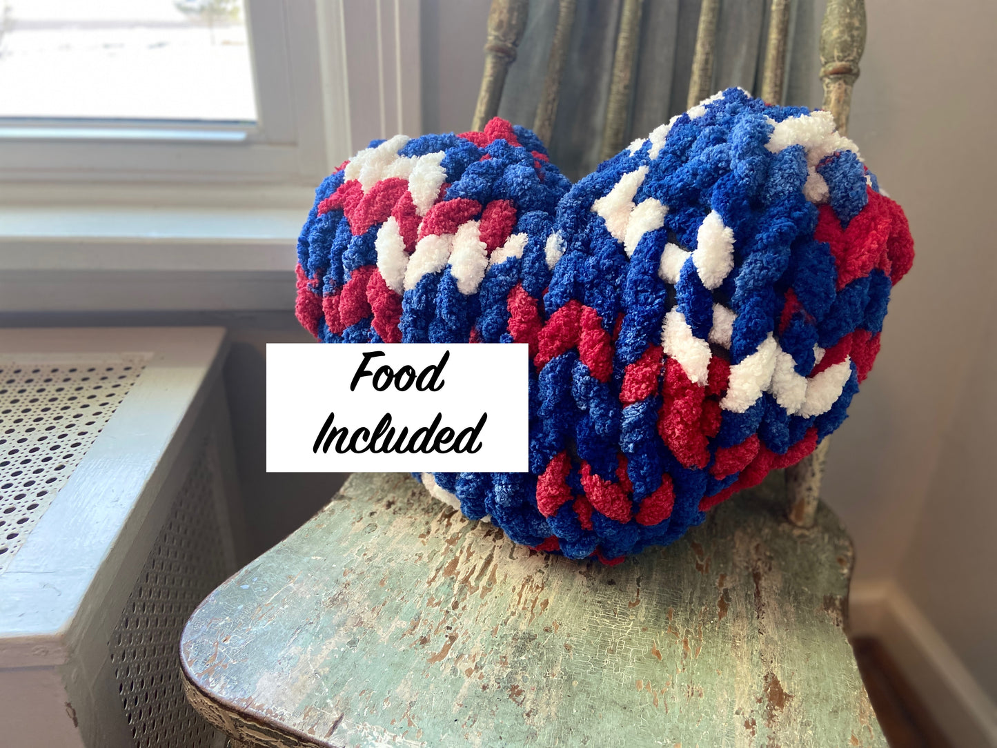 Chunky Knit Heart Pillow Workshop . Thursday January 30 . Coyote Cafe