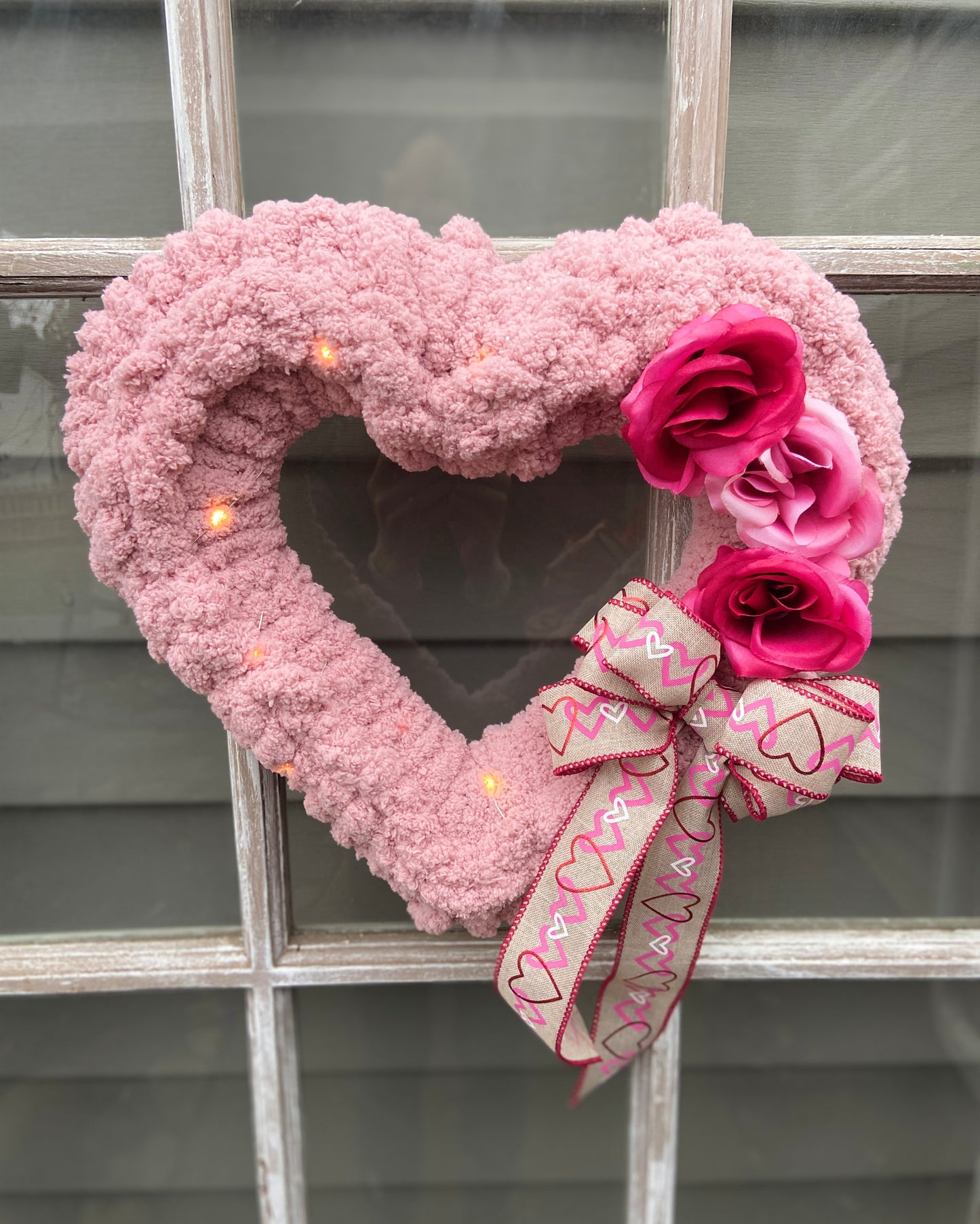 Chunky Knit Valentine Heart Wreath Workshop . Wednesday January 29 . Hartman's Distilling Co.