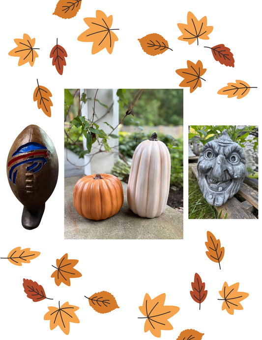 Concrete Porch Pumpkin (or Bills Football) Workshop . Wednesday September 16 . BriarBrothers Brewing
