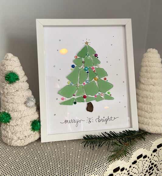 Holiday Sea Glass Art Workshop . Tuesday December 23 . First Line Brewing