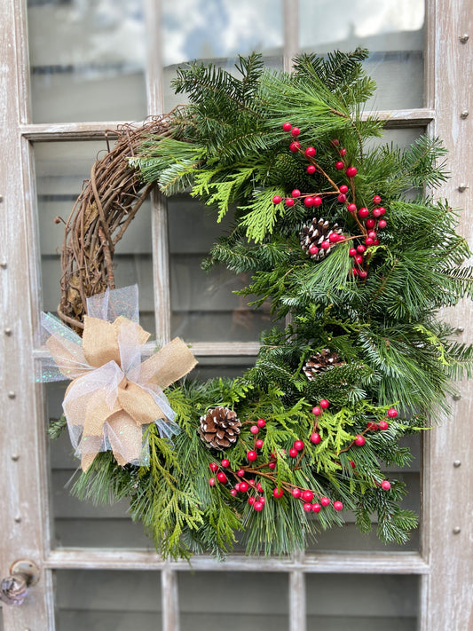 Holiday Wreath Workshop . Tuesday December 3 . Tap That Tap Room