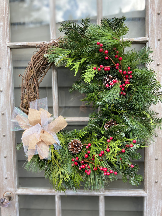 Holiday Wreath Making Workshop . Saturday November 22 . The Ridge West Seneca