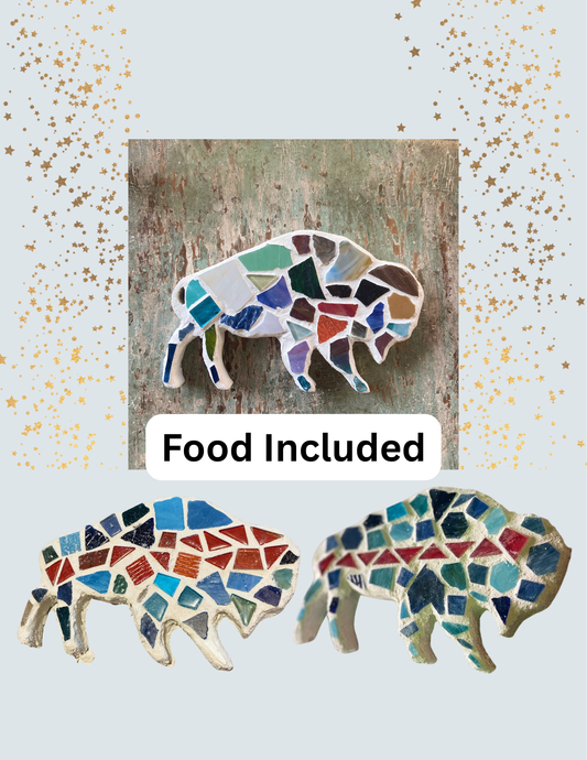 Mosaic Buffalo Plaque Workshop . Wednesday August 26 . Coyote Cafe Hamburg