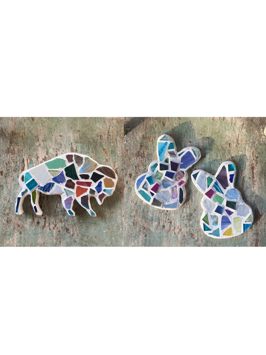 Mosaic Workshop: Buffalo or Peep Bunny Plaque . Thursday April 2 . BriarBrothers Brewing Co.