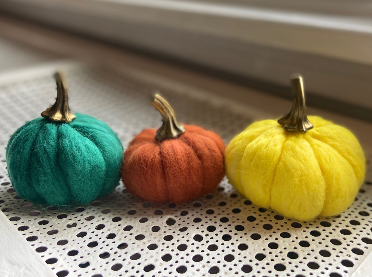 Needle Felted Pumpkins Workshop . Tuesday October 6 . Magic Bear Beer Cellar