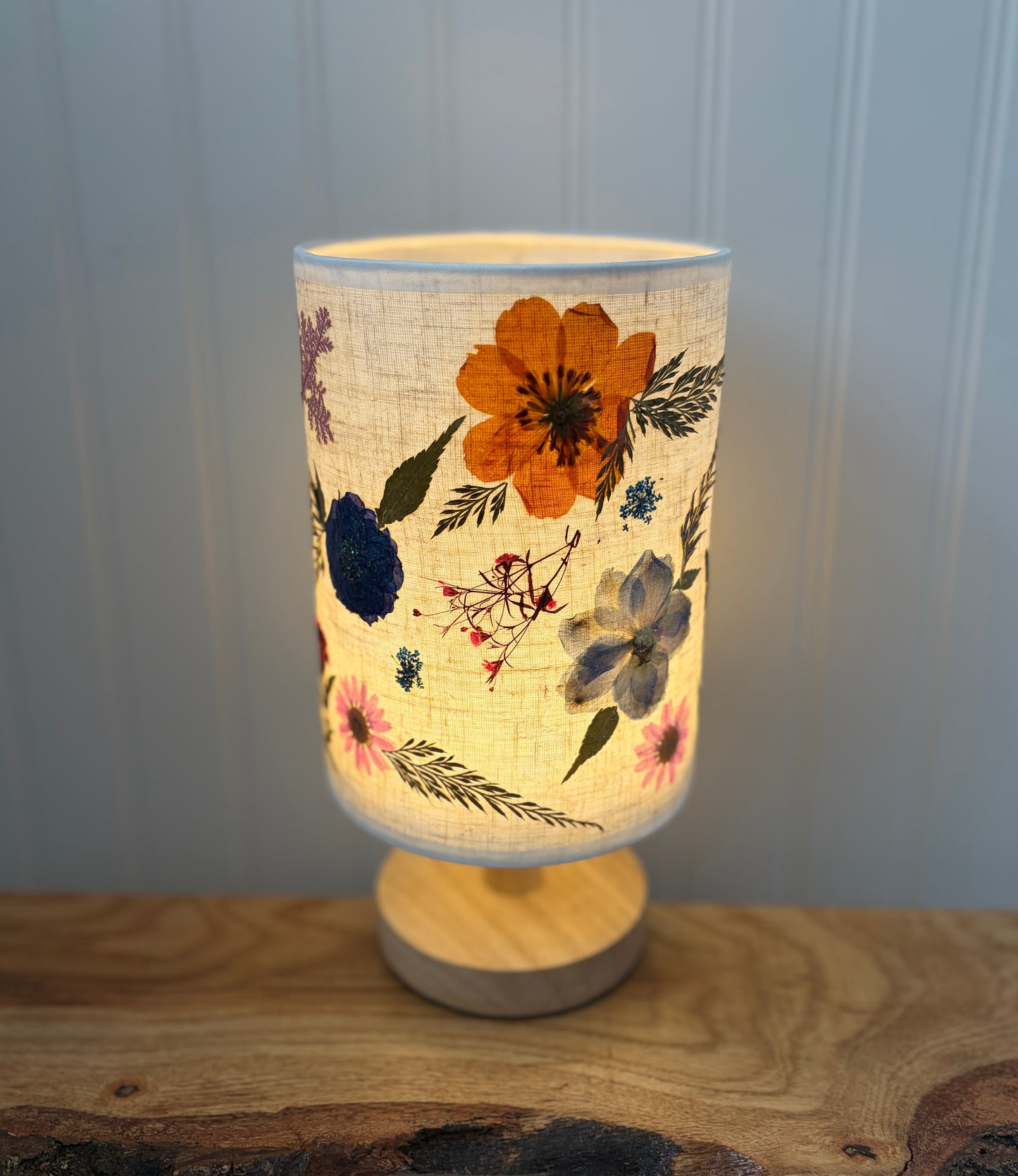 Pressed Flower Lamp OR Lantern Workshop . Tuesday July 14 . Magic Bear Beer Cellar