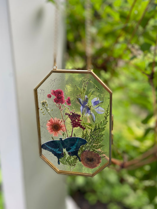 PRIVATE EVENT FOR ABBIE . Pressed Flower Art Wall Hanging Workshop . Saturday February 15