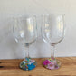 Pressed Flower Wine Glasses & Beaded Wine Charms Workshop . Saturday July 11 . Black Flower Wine & Provisions