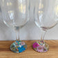Pressed Flower Wine Glasses & Beaded Wine Charms Workshop . Saturday July 11 . Black Flower Wine & Provisions