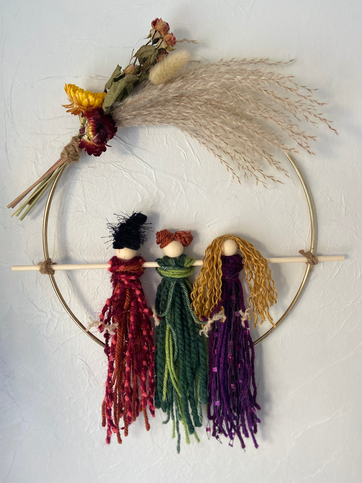 Witch Sisters Wall Hanging Workshop . Thursday October 29 . The Byrd House OP