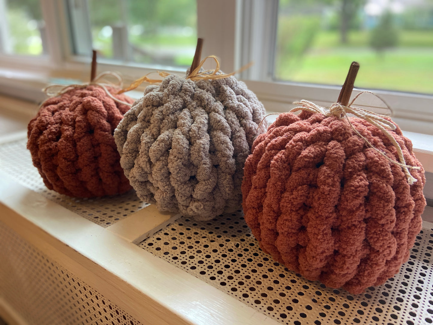 Chunky Knit Pumpkin Trio DIY Kit